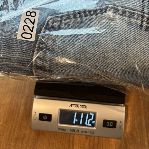 Vintage Levis 501 Made in USA 38 x 34 80s SF faded blue straight 35 x 30 button - Picture 15 of 16